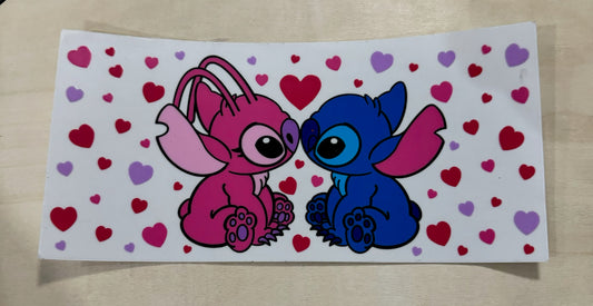 Stitch and Angel- Hearts