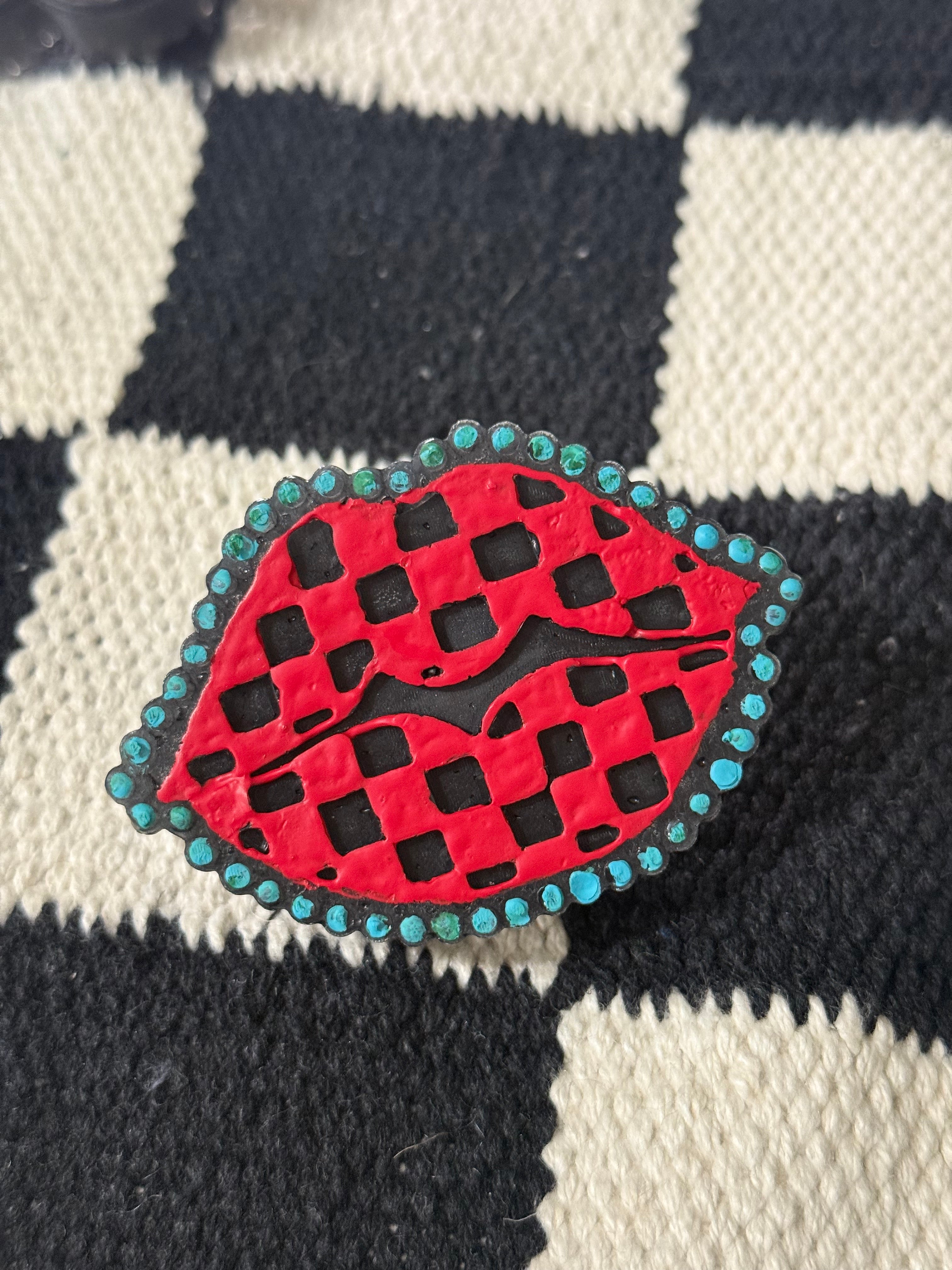 Checkered Lips Vent Freshie