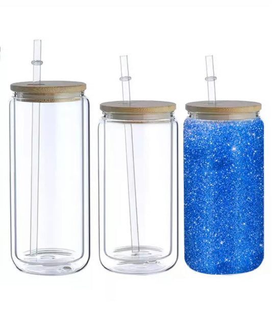 Snowglobe Glass Cups