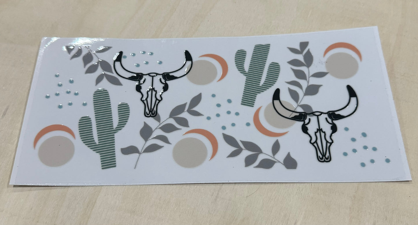 Longhorn Skulls & Cactus