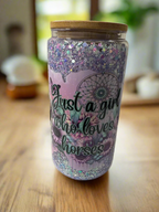 #7 Glass Cup- Just a Girl Who Loves Horses