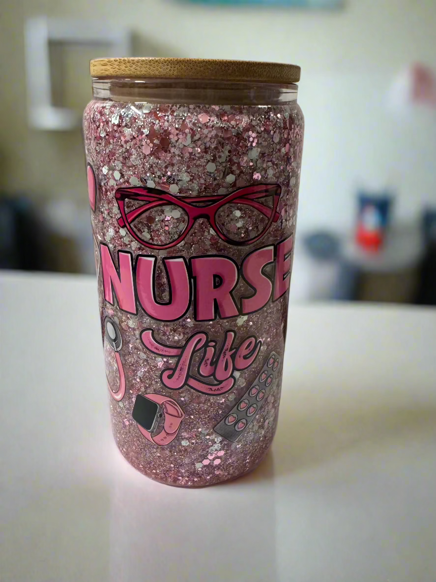 #9 Glass Cup- Nurse Life