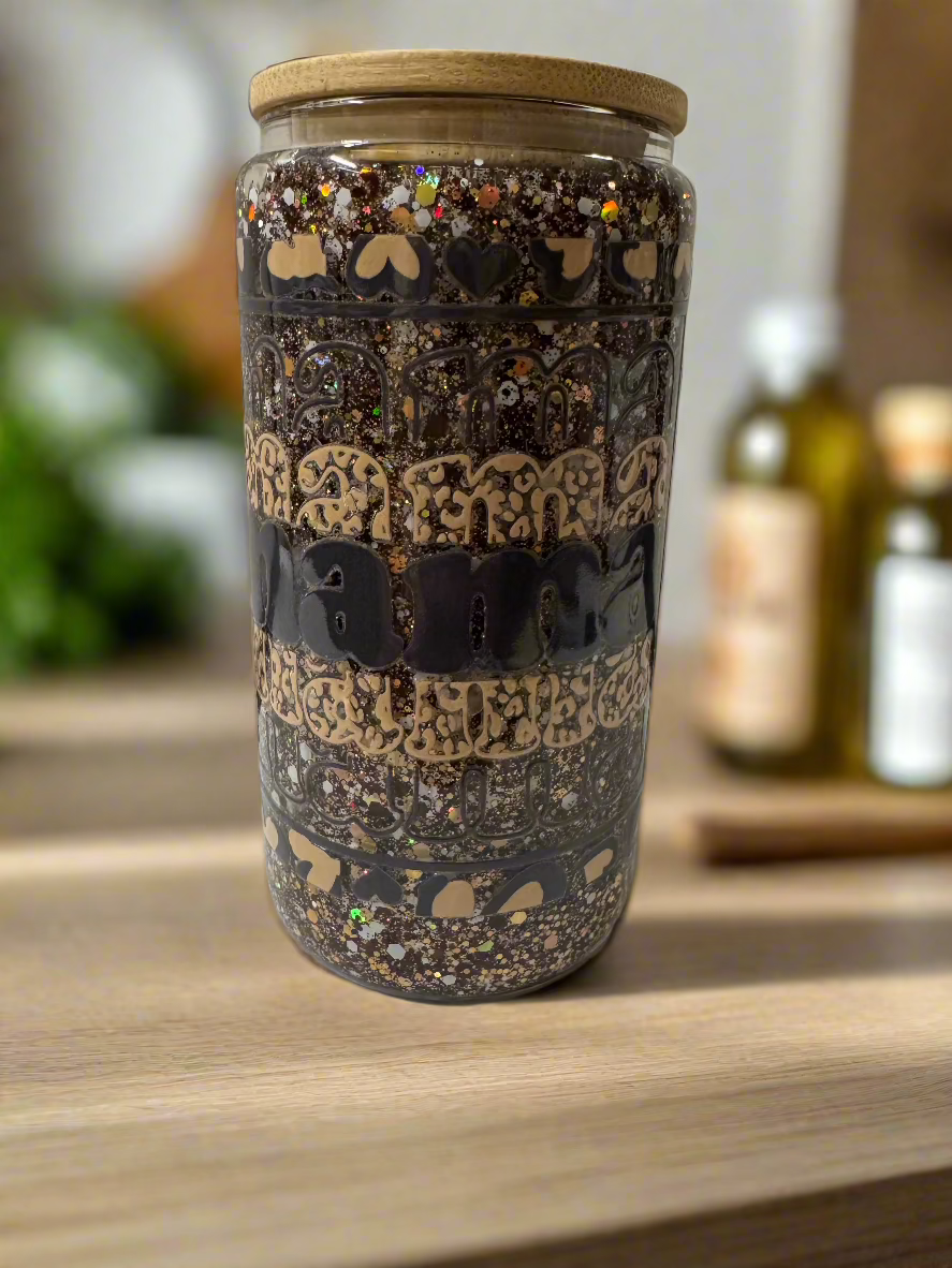 #22 Glass Cup- Mama