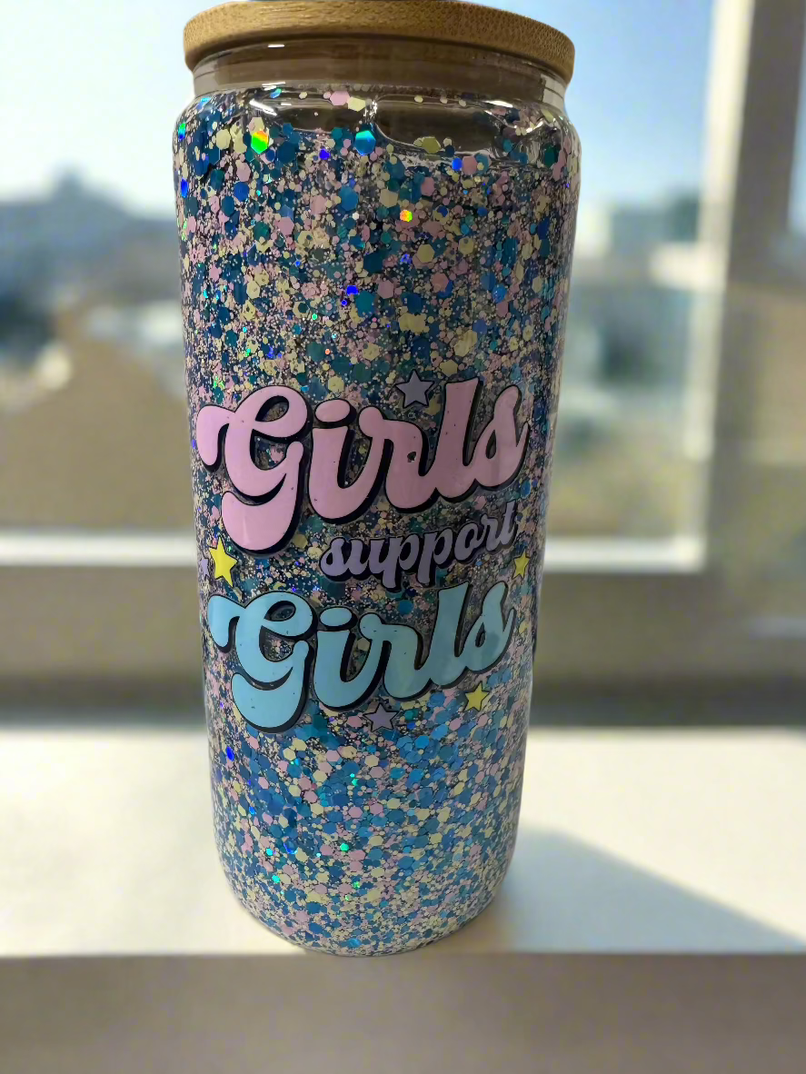 #23 Glass Cup- Girls Support Girls