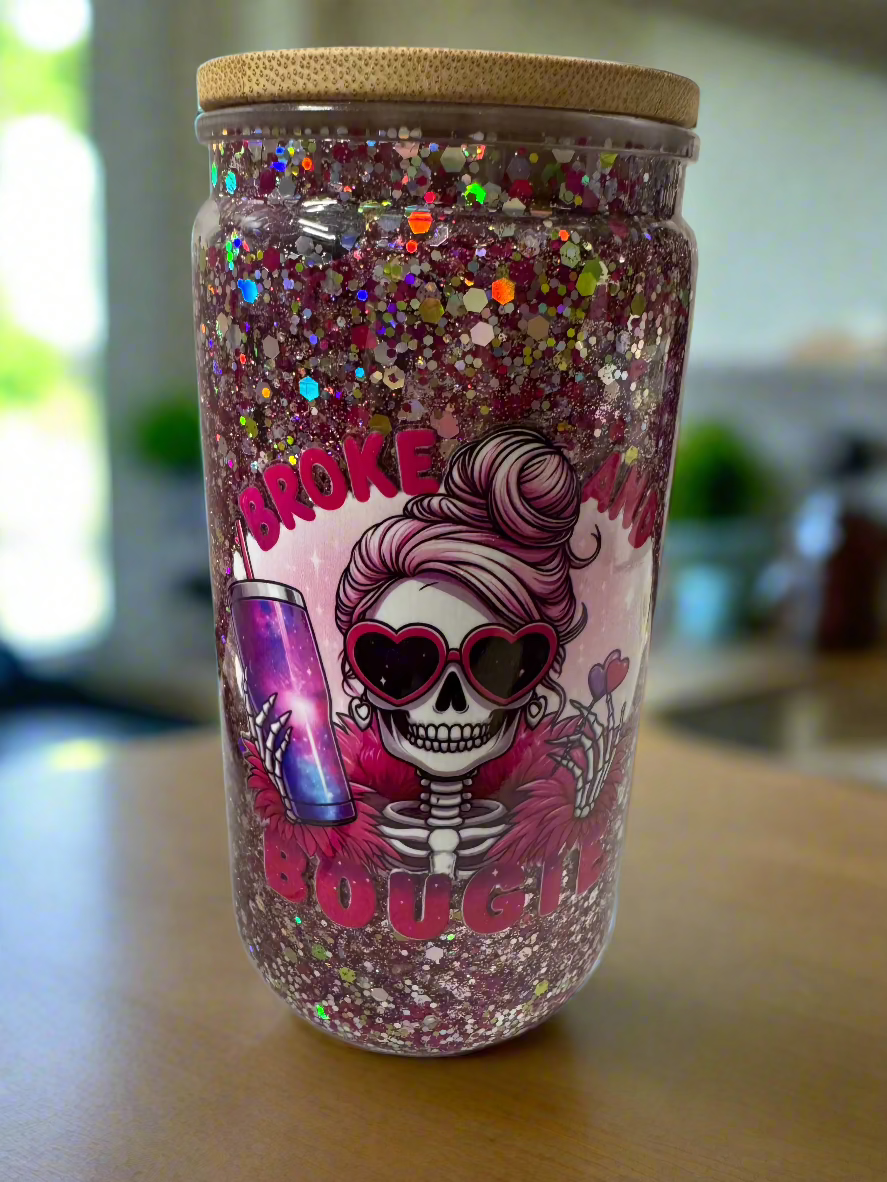 #25 Acrylic Cup- Broke and Boujie